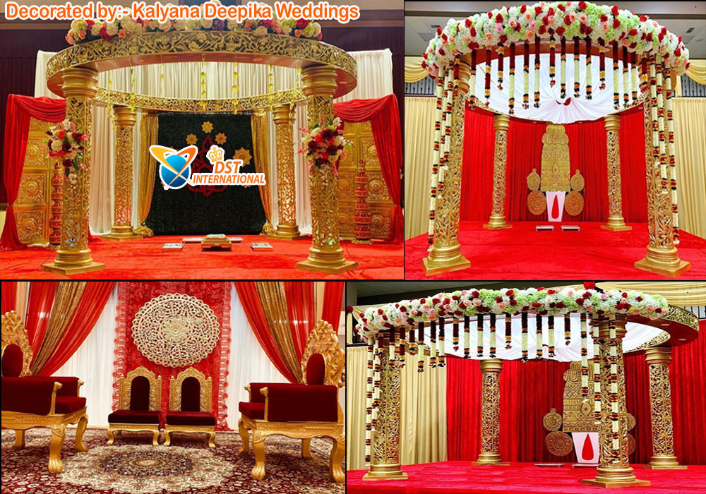 Peacock Theme Wedding Ceremony Mandap Decoration