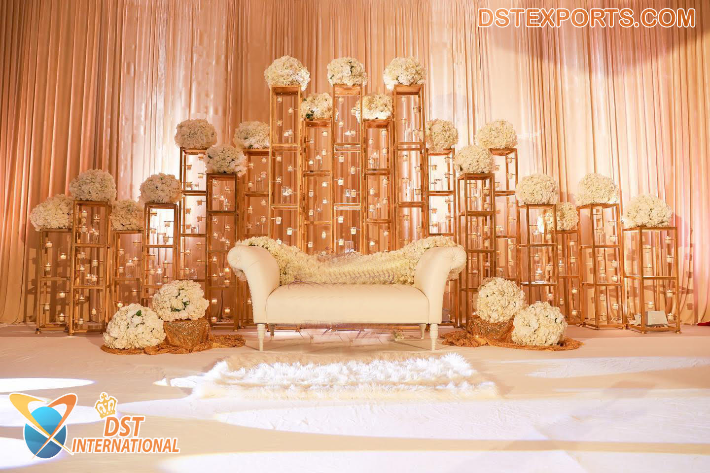 Wedding Stage Metal Candle Stands Backdrop