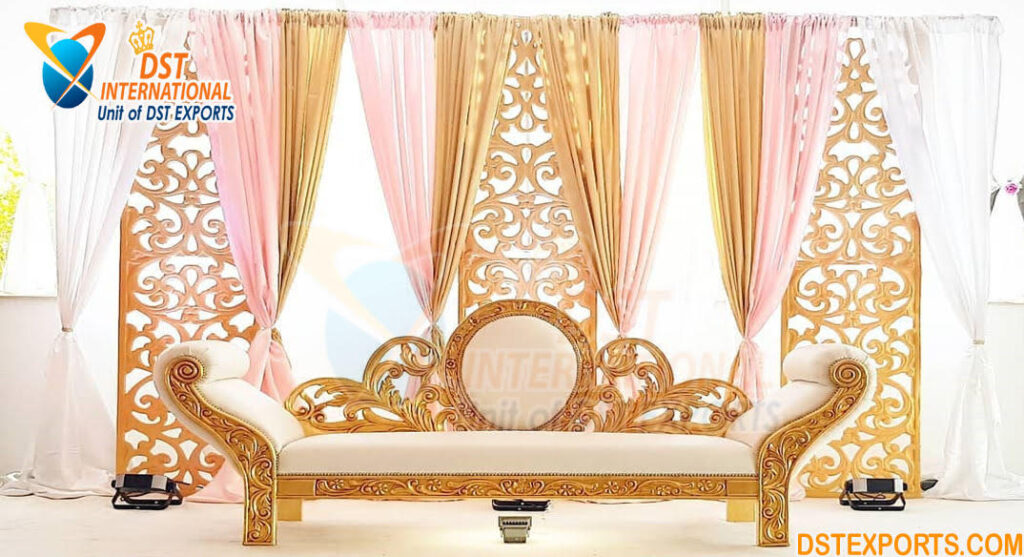 Royal Bride Groom Love Seat Sofa For Wedding