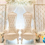 Royal Wedding King Queen Throne Chairs Set