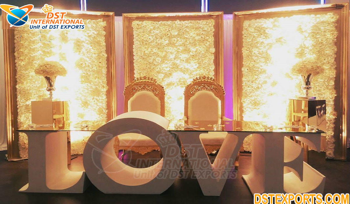 Wedding Stage Love Letter Table For Decoration