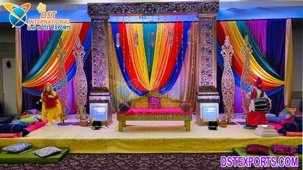 Punjabi Cultural Ladies Sangeet Function Decoration