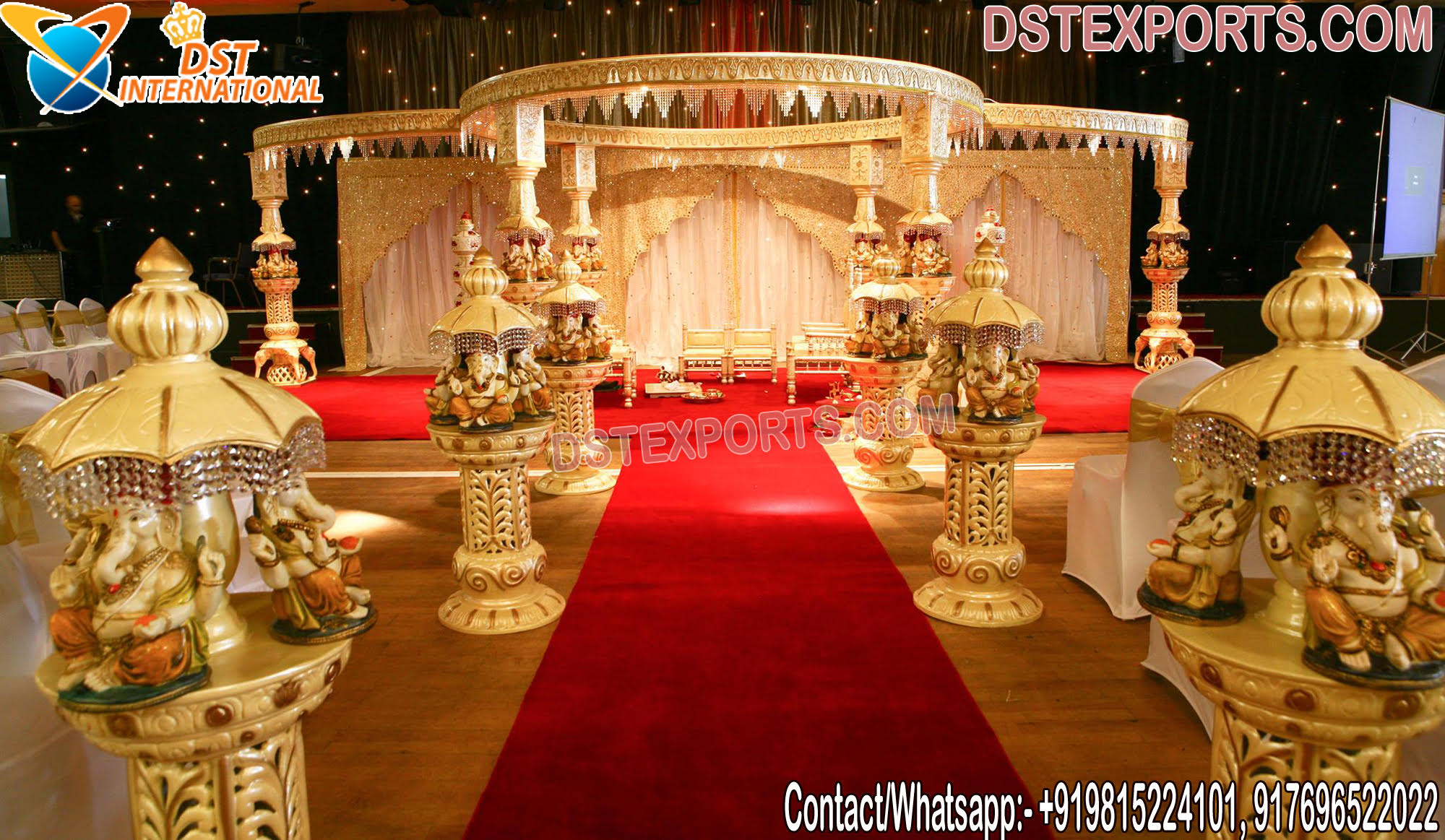 Elegant Hindu Wedding Ganesha Mandap Decoration