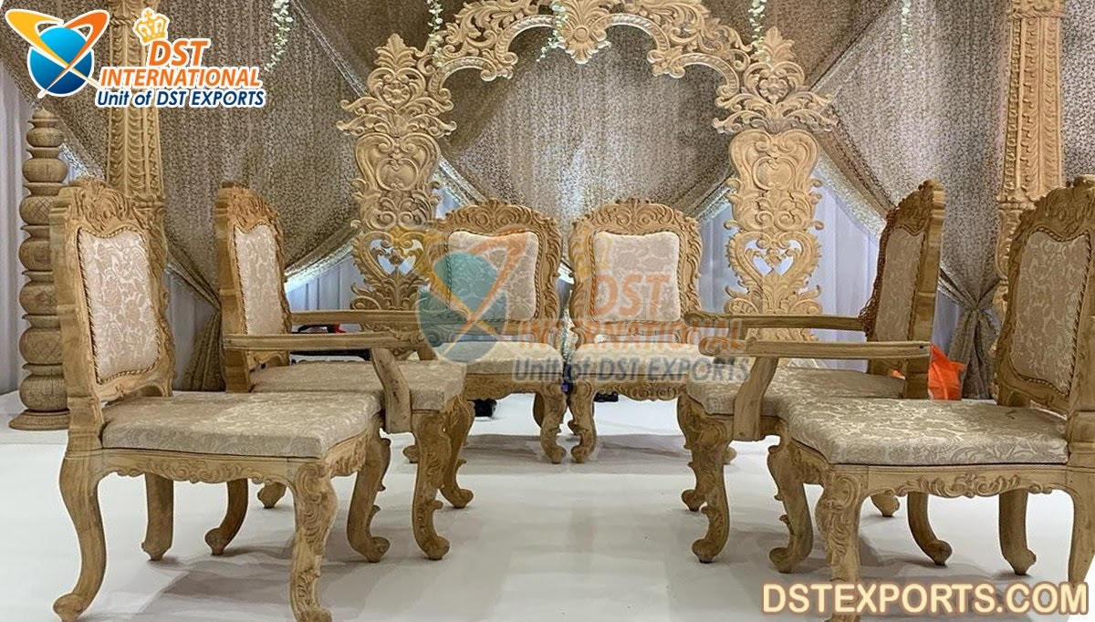 Hindu Wedding Mandap Chairs For Bride Groom