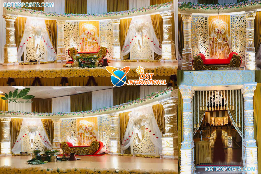 Radha Krishna Theme Decor for Wedding Stage