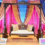 Ring Ceremony Wedding Stage Wooden Swing