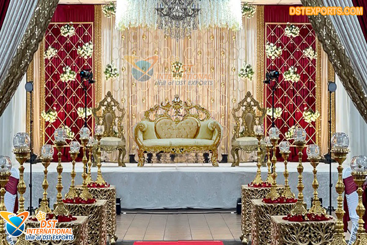 Stunning Muslim Wedding Stage Decoration