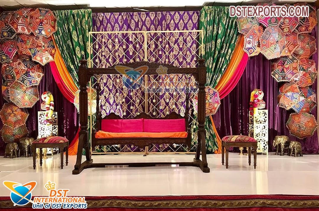 Stylish Wedding Sangeet Stage Decoration