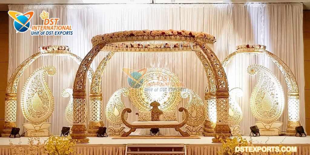 Traditional Telugu Wedding Fiber Mandap