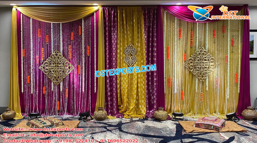 Wedding Sangeet Ceremony Backdrops Curtains