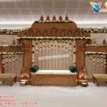 Wedding Wooden Carved Manavarai Stage Set Decor