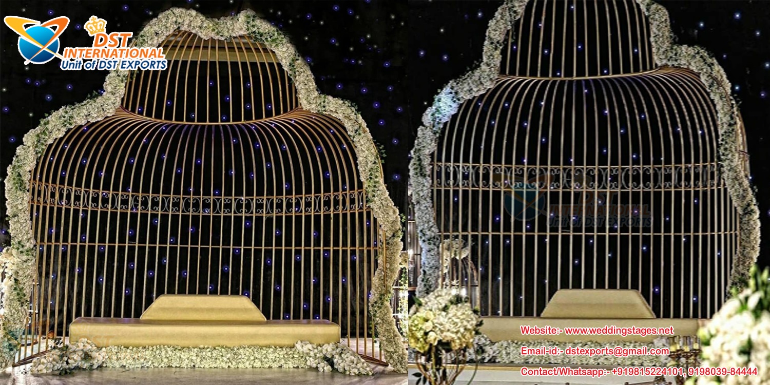 New Style Wedding Stage Metal Cage Props Set