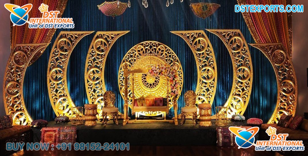 Top Wedding Stage Decoration Fiber Panel Setup