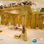 Unique Wedding Triple Pillar Akshara Mandap