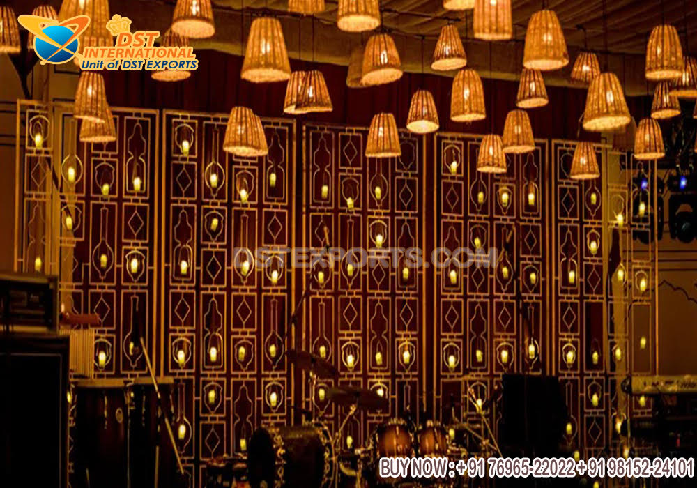 Sparkling Candle Wall For Marriage Hall Decoration